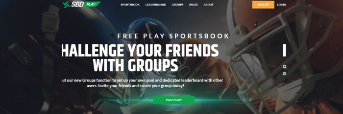 sbd play site user interface